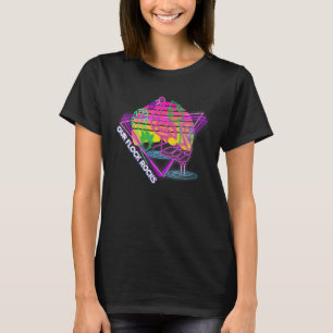 Flamingo Retro Our Flock Rocks Vaporwave Light Rav T-Shirt