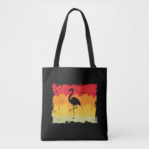 flamingo retro    tote bag