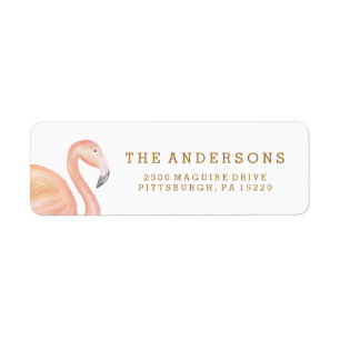 FLAMINGO RETURN ADDRESS LABEL