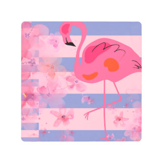 Flamingo Reverie Metal Print