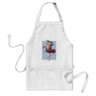 Flamingo Rider Adult Apron