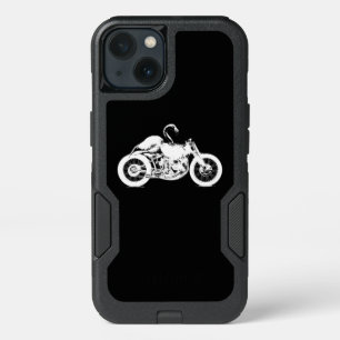 Flamingo Riding Motorcycle Art Gift For Bikers.pn iPhone 13 Case
