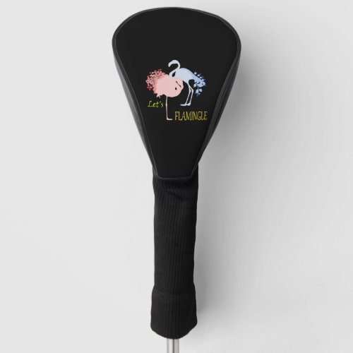 Flamingo Romance Golf Head Cover