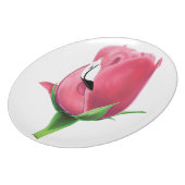 Flamingo Rose Plate (Left Side)