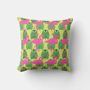 Flamingo Row Throw Pillow