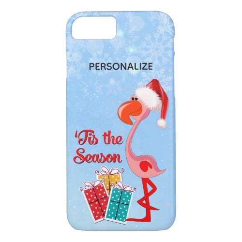 Flamingo Santa Christmas Custom iPhone 87 Case