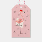 Flamingo Christmas gift tag | funny personalized | Zazzle.com