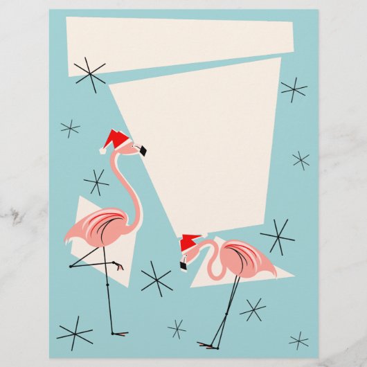 Flamingo Santas Blue letterhead (Front)