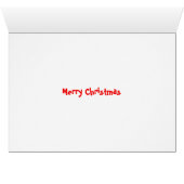 Flamingo Santas Pink Merry Christmas horizontal (Inside Horizontal (Bottom))