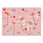 Flamingo Santas Pink Merry Christmas horizontal (Front Horizontal)