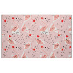Flamingo Santas Pink Multi large pattern fabric
