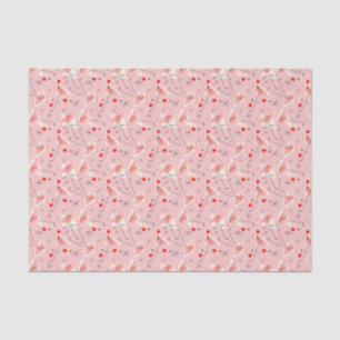 Flamingo Santas Pink Multi tissue paper