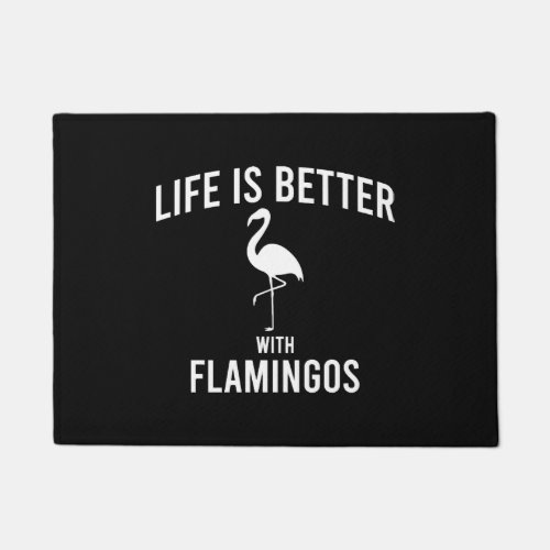 flamingo saying  doormat