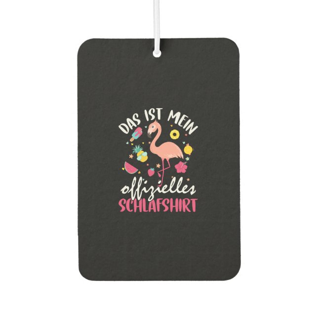 Flamingo Schlafshirt Air Freshener (Front)