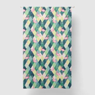 Flamingo Seamless Pattern Curtains