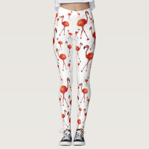Flamingo season Custom Leggings