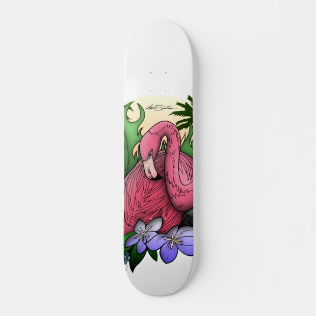 Flamingo Skateboard (Front)