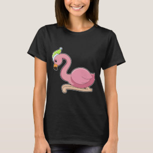 Flamingo Sleeping Nightcap T-Shirt