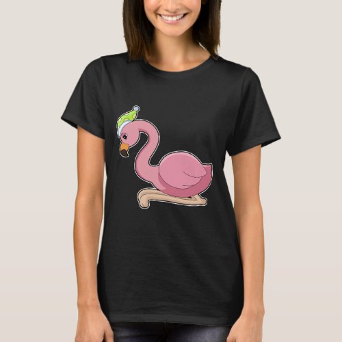Flamingo Sleeping Nightcap T_Shirt