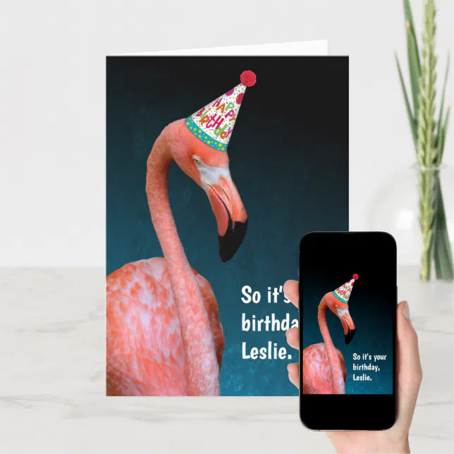 Flamingo Special Happy Birthday Card | Zazzle