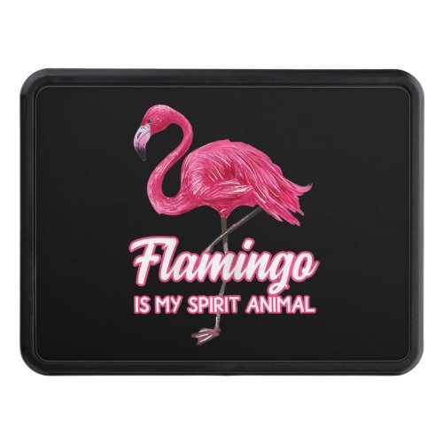 Flamingo Spirit Animal Tropical Bird Fans Hitch Cover