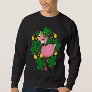 Flamingo St Patrick Day Pink Bird Sweatshirt