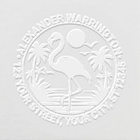 Flamingo Standing, Palm Trees Name Return Address