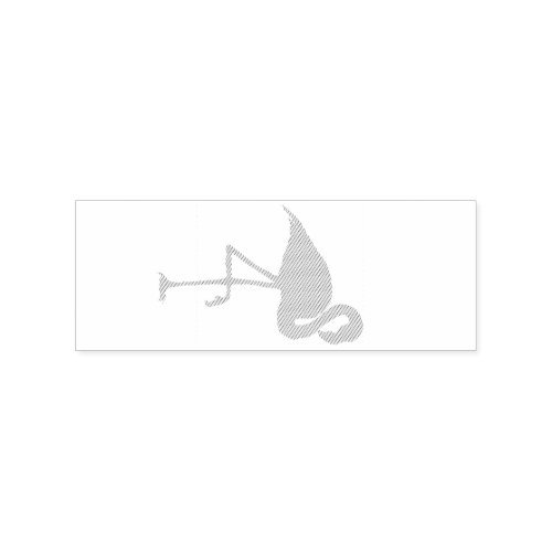 Flamingo Standing Thunder_Cove Classic Rubber Stamp