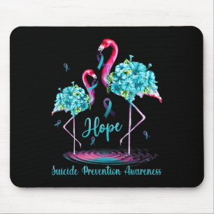 Flamingo Suicide Prevention Awareness  Mouse Pad