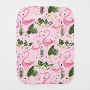 Flamingo Summer Collection One Design 8 Baby Burp Cloth