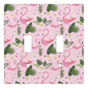 Flamingo Summer Collection One Design 8 Light Switch Cover
