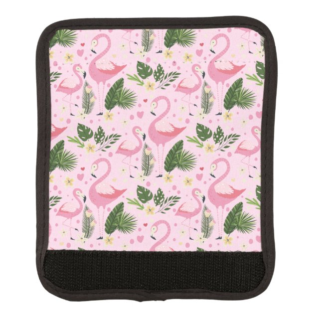 Flamingo Summer Collection One Design 8 Luggage Handle Wrap (Front)