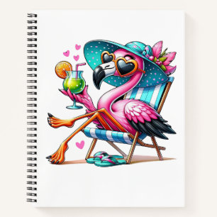 Flamingo summer cool notebook