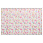 Flamingo summer party  fabric