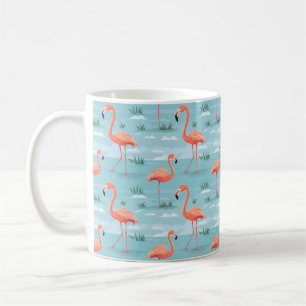 Flamingo Summer Pattern Coffee Mug