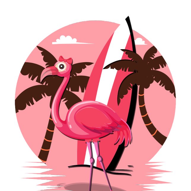 Flamingo Summer Pink 80s Vintage Retro T-Shirt (Creator Uploaded)