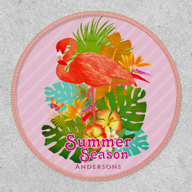 Flamingo Summer Pink Patch (Front)