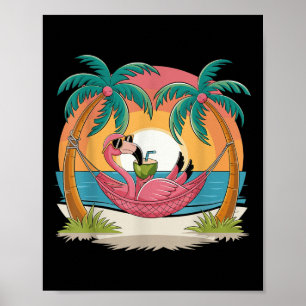 Flamingo Summer Vacation Family Matching Reunion  Poster