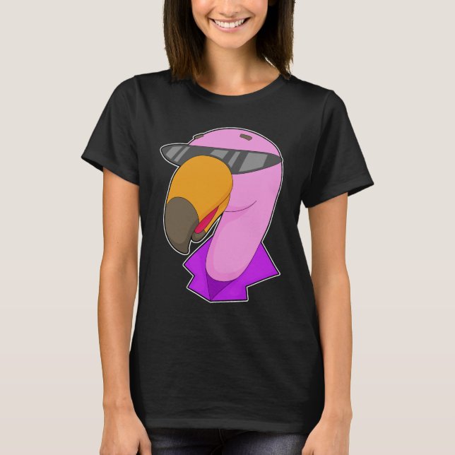 Flamingo Sunglasses T-Shirt (Front)