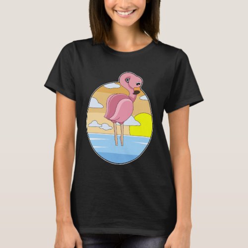 Flamingo Sunset T_Shirt