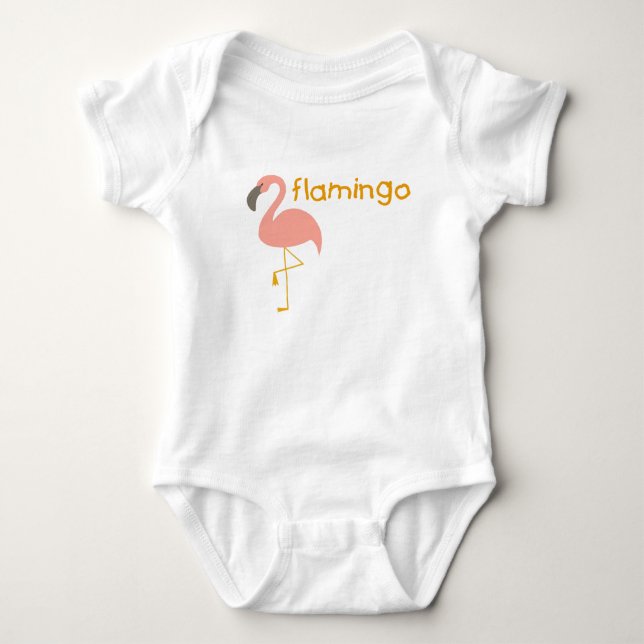 Flamingo T-Shirt for Kids Baby Bodysuit (Front)