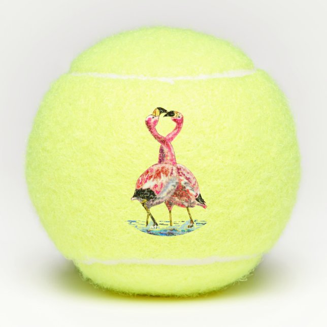 Flamingo Tennis Balls (Front)
