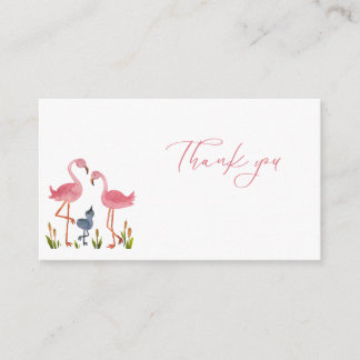 Flamingo Thank you Enclosure Card