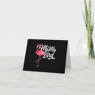 Flamingo Theme Birthday Gift - Mama Bird Flamingo Thank You Card