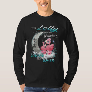Flamingo This Lolly Loves Her Grandkids To The Moo T-Shirt