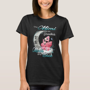 Flamingo This Mimi Loves Her Grandkids To The Moon T-Shirt
