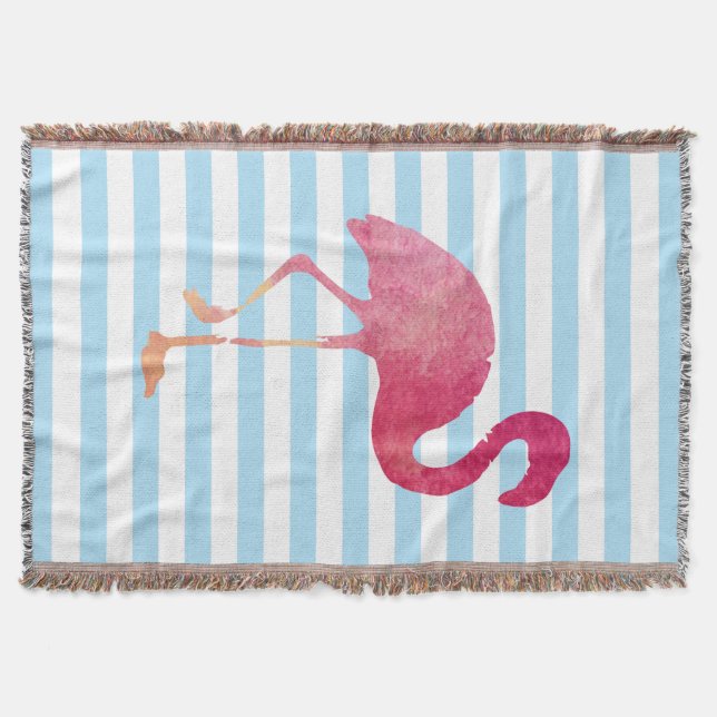 Flamingo Throw Blanket (Front)