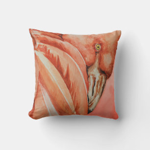 Flamingo throw pillow