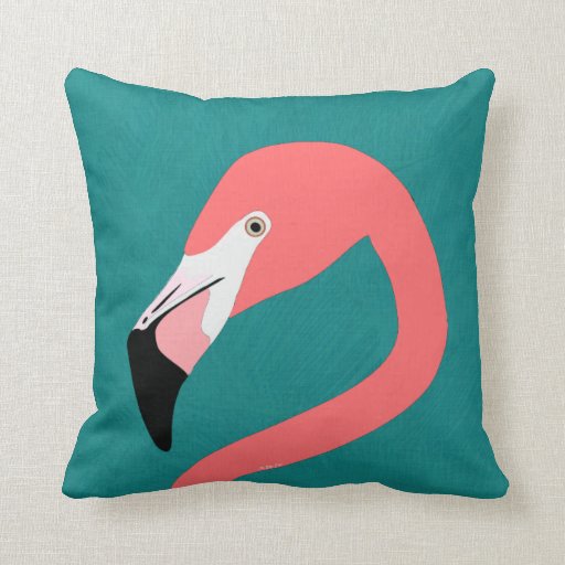 Flamingo Throw Pillow | Zazzle