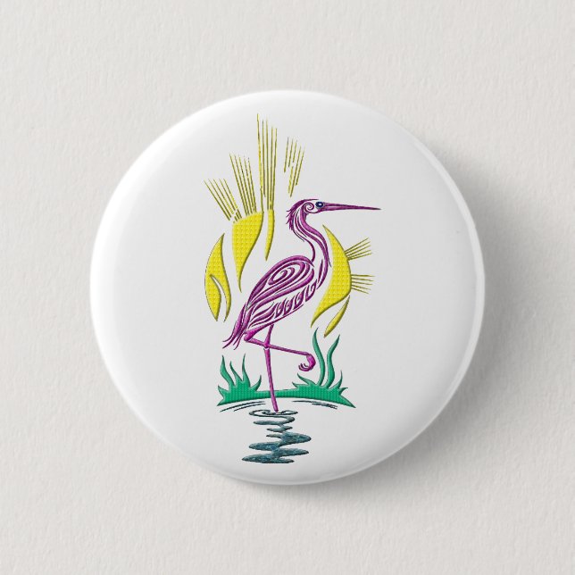Flamingo Tote Bag Button (Front)